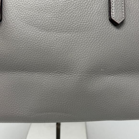 KATE SPADE Mulberry Street Gray Pebbled Leather Classic Handbag Purse READ - Picture 10 of 16